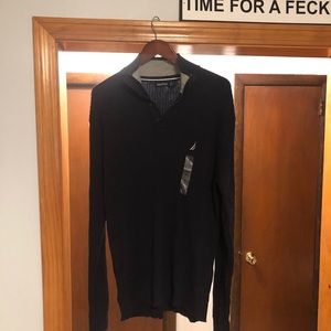 NWT Nautica Men’s 3/4 Zip Sweater - XXL